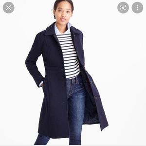 J. Crew Dark Blue Trench Coat for Women